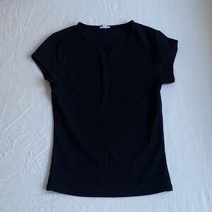 Garage Black Sleek Crewneck T-Shirt